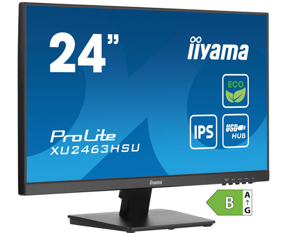 ProLite XU2463HSU-B1 - Monitor da 24" con pannello IPS, risoluzione Full-HD e classe energetica B