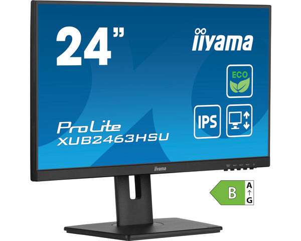 ProLite XUB2463HSU-B1 - 24" IPS, Full HD-paneel met energieklasse B